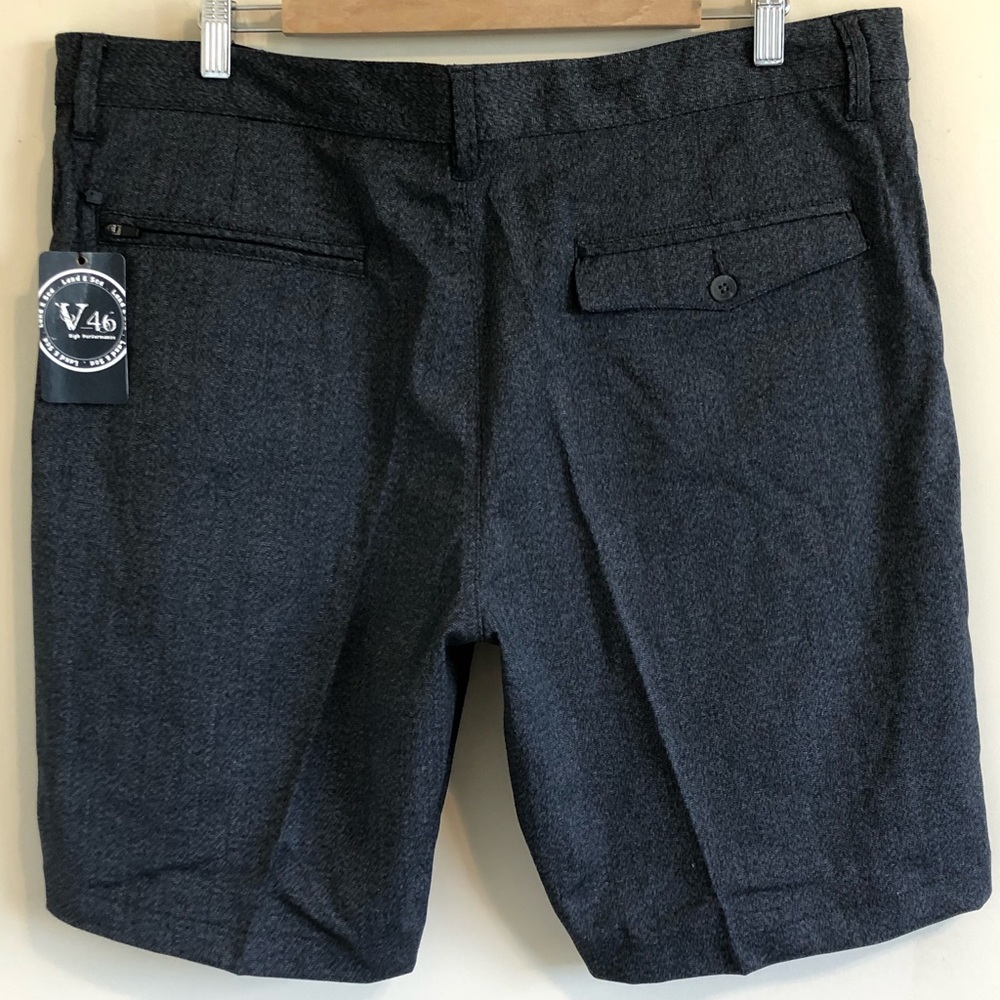 Vintage 1946 Blue/Green Flat Front Golf Shorts - Picture 4 of 14